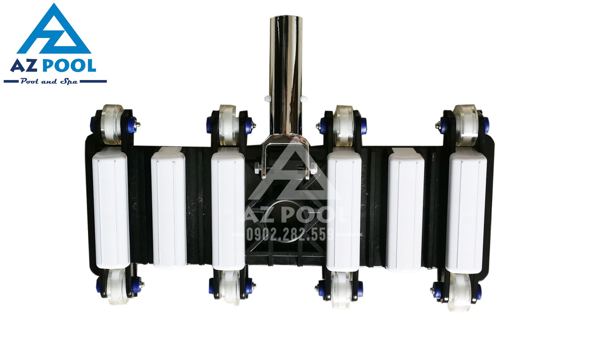 BÀN HÚT ĐÁY VỆ SINH ĐÁY BỂ BƠI 8 BÁNH CÁN INOX 5 banhut11 result