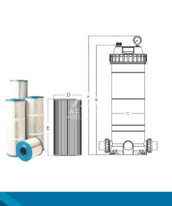 Lõi lọc Cartridge CE dùng cho Aqua F & Emaux CF